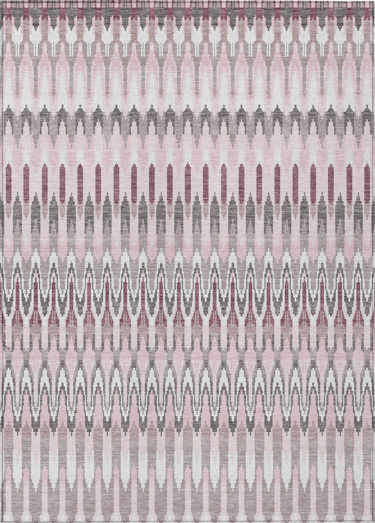 Piper Looms Chantille Southwest ACN860 Pink Machine Washable Area Rug main image