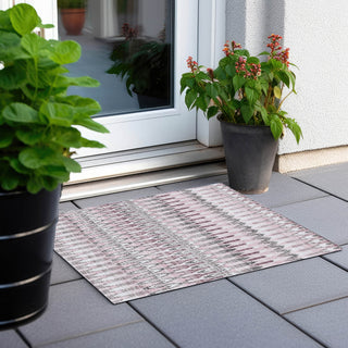 Piper Looms Chantille Southwest ACN860 Pink Machine Washable Area Rug Scatter Outdoor Lifestyle Image Feature