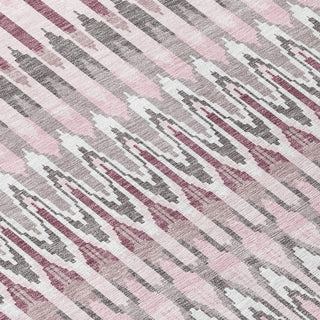 Piper Looms Chantille Southwest ACN860 Pink Machine Washable Area Rug Swatch Image