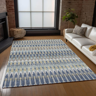 Piper Looms Chantille Southwest ACN860 Taupe Machine Washable Area Rug Lifestyle Image Feature