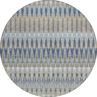 Piper Looms Chantille Southwest ACN860 Taupe Machine Washable Area Rug Round Main Image