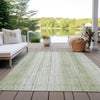 Piper Looms Chantille Stripes ACN861 Aloe Machine Washable Area Rug Outdoor Lifestyle Image Feature