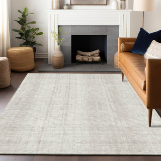 Piper Looms Chantille Stripes ACN861 Ivory Machine Washable Area Rug Lifestyle Image Feature
