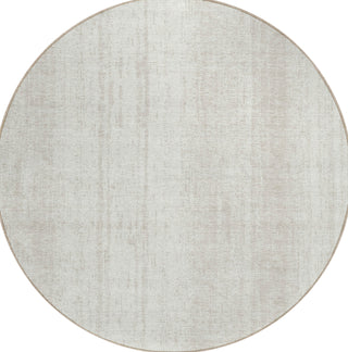 Piper Looms Chantille Stripes ACN861 Ivory Machine Washable Area Rug Round Main Image