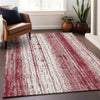 Piper Looms Chantille Stripes ACN861 Merlot Machine Washable Area Rug Lifestyle Image Feature