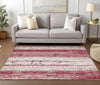 Piper Looms Chantille Stripes ACN861 Merlot Machine Washable Area Rug Lifestyle Image Feature