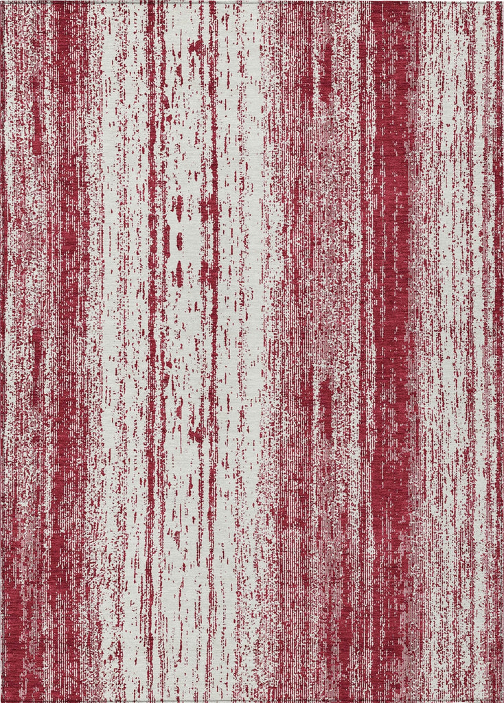 Piper Looms Chantille Stripes ACN861 Merlot Machine Washable Area Rug main image