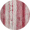 Piper Looms Chantille Stripes ACN861 Merlot Machine Washable Area Rug Round Main Image