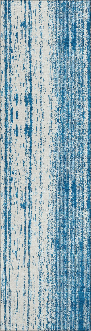 Piper Looms Chantille Stripes ACN861 Navy Machine Washable Area Rug Runner Main Image