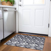 Piper Looms Chantille Diamonds ACN862 Black Machine Washable Area Rug Scatter Lifestyle Image Feature