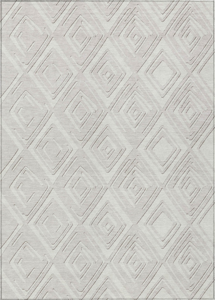 Piper Looms Chantille Diamonds ACN862 Ivory Machine Washable Area Rug main image