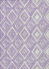 Piper Looms Chantille Diamonds ACN862 Lavender Machine Washable Area Rug main image