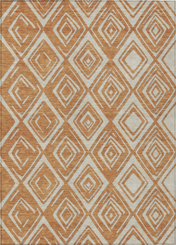 Piper Looms Chantille Diamonds ACN862 Paprika Machine Washable Area Rug main image