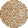 Piper Looms Chantille Diamonds ACN862 Paprika Machine Washable Area Rug Round Main Image