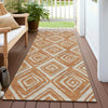 Piper Looms Chantille Diamonds ACN862 Paprika Machine Washable Area Rug Runner Outdoor Lifestyle Image Feature