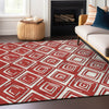 Piper Looms Chantille Diamonds ACN862 Red Machine Washable Area Rug Lifestyle Image Feature