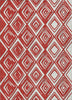 Piper Looms Chantille Diamonds ACN862 Red Machine Washable Area Rug main image