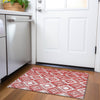 Piper Looms Chantille Diamonds ACN862 Red Machine Washable Area Rug Scatter Lifestyle Image Feature