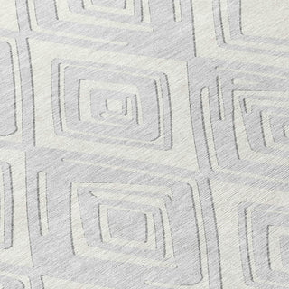 Piper Looms Chantille Diamonds ACN862 Silver Machine Washable Area Rug Swatch Image