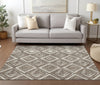 Piper Looms Chantille Diamonds ACN862 Taupe Machine Washable Area Rug Lifestyle Image Feature