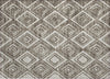 Piper Looms Chantille Diamonds ACN862 Taupe Machine Washable Area Rug Scatter Main Image