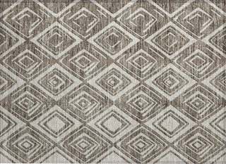 Piper Looms Chantille Diamonds ACN862 Taupe Machine Washable Area Rug Scatter Main Image