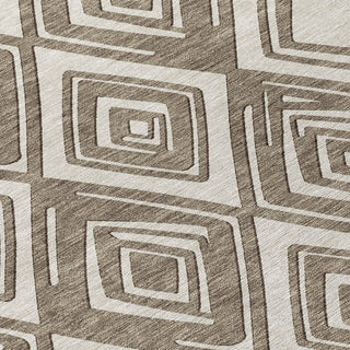 Piper Looms Chantille Diamonds ACN862 Taupe Machine Washable Area Rug Swatch Image