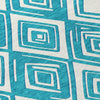 Piper Looms Chantille Diamonds ACN862 Teal Machine Washable Area Rug Swatch Image