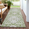 Piper Looms Chantille Diamonds ACN863 Aloe Machine Washable Area Rug Runner Outdoor Lifestyle Image Feature