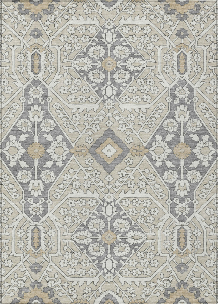 Piper Looms Chantille Diamonds ACN863 Beige Machine Washable Area Rug main image