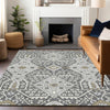 Piper Looms Chantille Diamonds ACN863 Charcoal Machine Washable Area Rug Lifestyle Image Feature