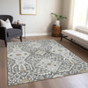 Piper Looms Chantille Diamonds ACN863 Charcoal Machine Washable Area Rug Lifestyle Image Feature