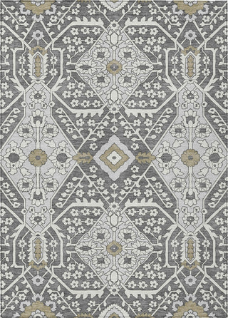 Piper Looms Chantille Diamonds ACN863 Charcoal Machine Washable Area Rug main image