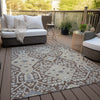 Piper Looms Chantille Diamonds ACN863 Chocolate Machine Washable Area Rug Outdoor Lifestyle Image Feature