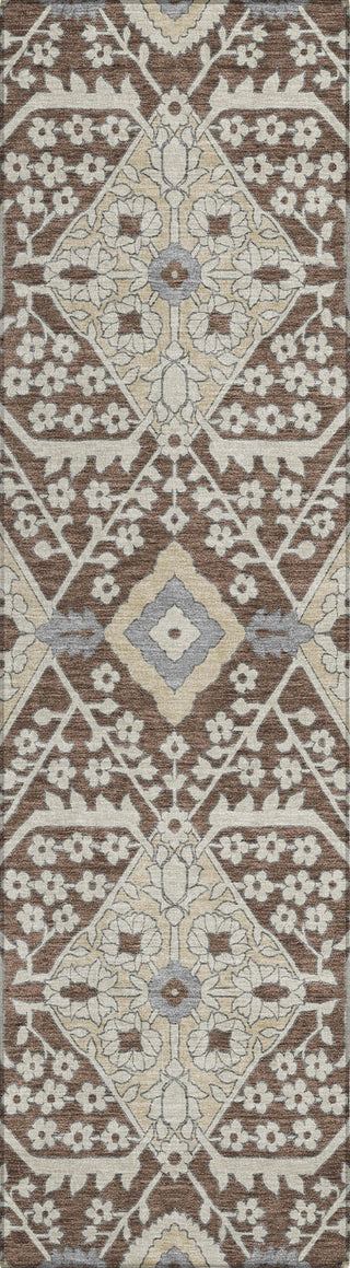 Piper Looms Chantille Diamonds ACN863 Chocolate Machine Washable Area Rug Runner Main Image