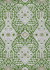 Piper Looms Chantille Diamonds ACN863 Green Machine Washable Area Rug main image