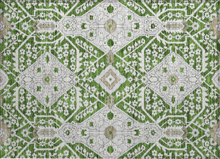 Piper Looms Chantille Diamonds ACN863 Green Machine Washable Area Rug Scatter Main Image