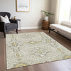 Piper Looms Chantille Diamonds ACN863 Ivory Machine Washable Area Rug Lifestyle Image Feature
