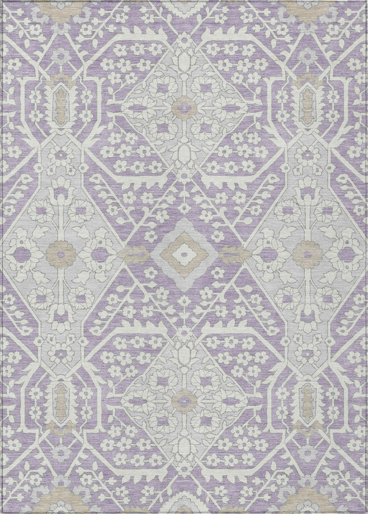 Piper Looms Chantille Diamonds ACN863 Lavender Machine Washable Area Rug main image