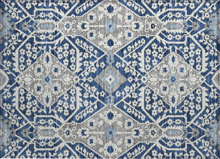 Piper Looms Chantille Diamonds ACN863 Navy Machine Washable Area Rug Scatter Main Image