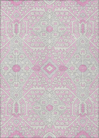 Piper Looms Chantille Diamonds ACN863 Pink Machine Washable Area Rug main image