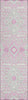 Piper Looms Chantille Diamonds ACN863 Pink Machine Washable Area Rug Runner Main Image