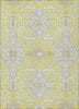 Piper Looms Chantille Diamonds ACN863 Yellow Machine Washable Area Rug main image