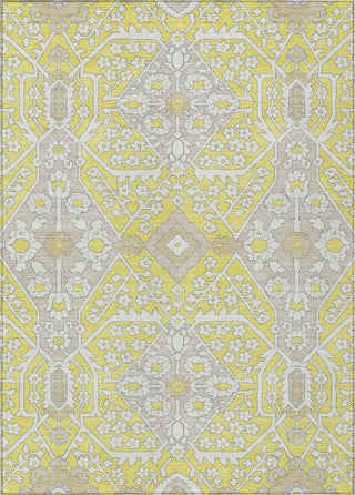 Piper Looms Chantille Diamonds ACN863 Yellow Machine Washable Area Rug main image