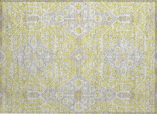 Piper Looms Chantille Diamonds ACN863 Yellow Machine Washable Area Rug Scatter Main Image