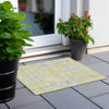 Piper Looms Chantille Diamonds ACN863 Yellow Machine Washable Area Rug Scatter Outdoor Lifestyle Image Feature