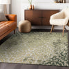 Piper Looms Chantille Medallions ACN864 Green Machine Washable Area Rug Lifestyle Image Feature