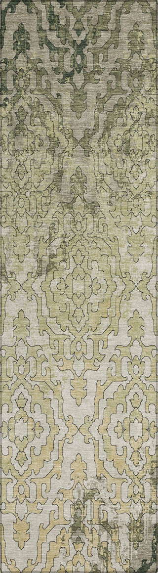 Piper Looms Chantille Medallions ACN864 Green Machine Washable Area Rug Runner Main Image