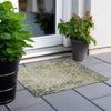 Piper Looms Chantille Medallions ACN864 Green Machine Washable Area Rug Scatter Outdoor Lifestyle Image Feature