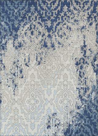 Piper Looms Chantille Medallions ACN864 Navy Machine Washable Area Rug main image